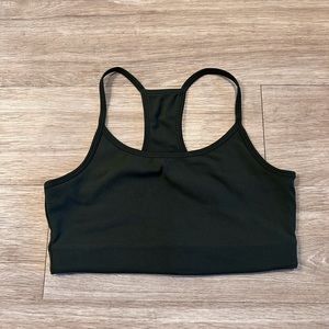 Sage Collective Army Green Sports Bra